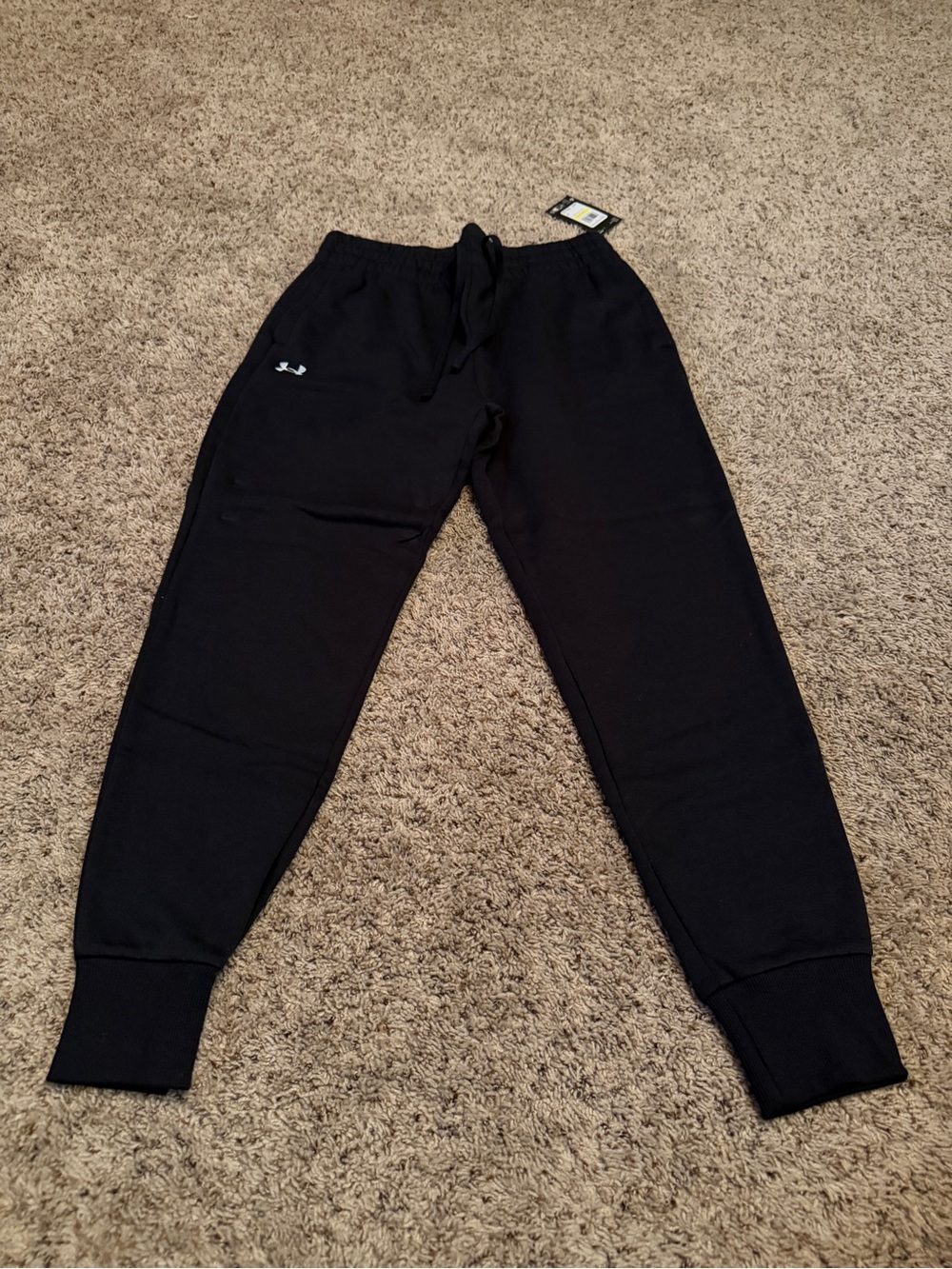 Under Armour Black Women's Track Joggers with Logo